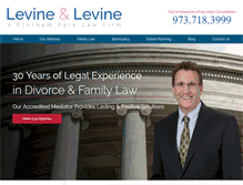 Tablet Screenshot of levine4law.com